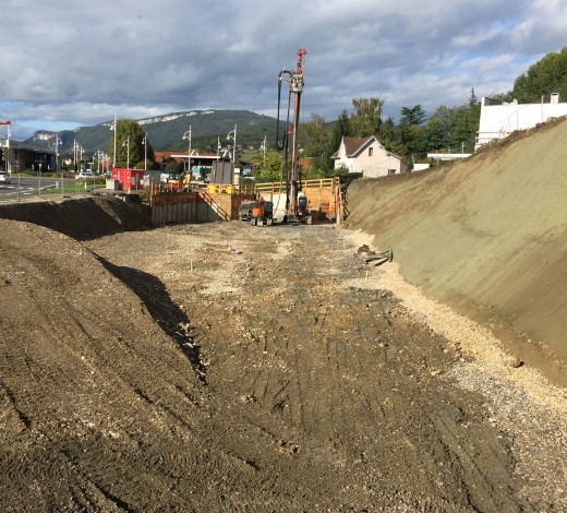 Démarrage des Terrassements du chantier DOLCE PARADIS - AIX LES BAINS