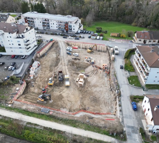 Cessy : terrassement du programme de 84 logements