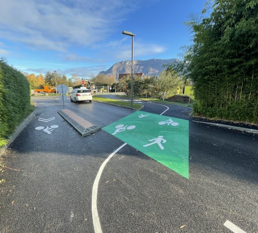 Réception de la voie verte à Sevrier 