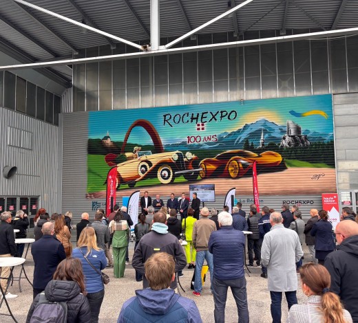 Cérémonie de la première pirerre Rochexpo 