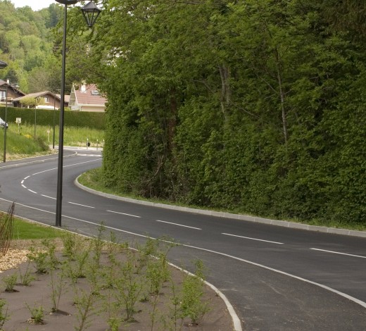 Réception de l'aménagement de la Route de la Lenchère à Argonay